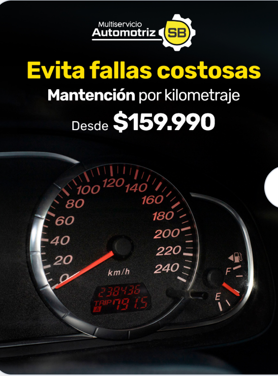 Multiservicio Automotriz SB · Mantención desde $159.990
